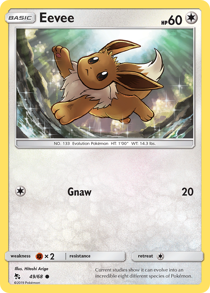 Eevee (49/68) [Sun & Moon: Hidden Fates] | KingTCG.ca