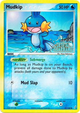 Mudkip (57/100) (Stamped) [EX: Crystal Guardians] | KingTCG.ca