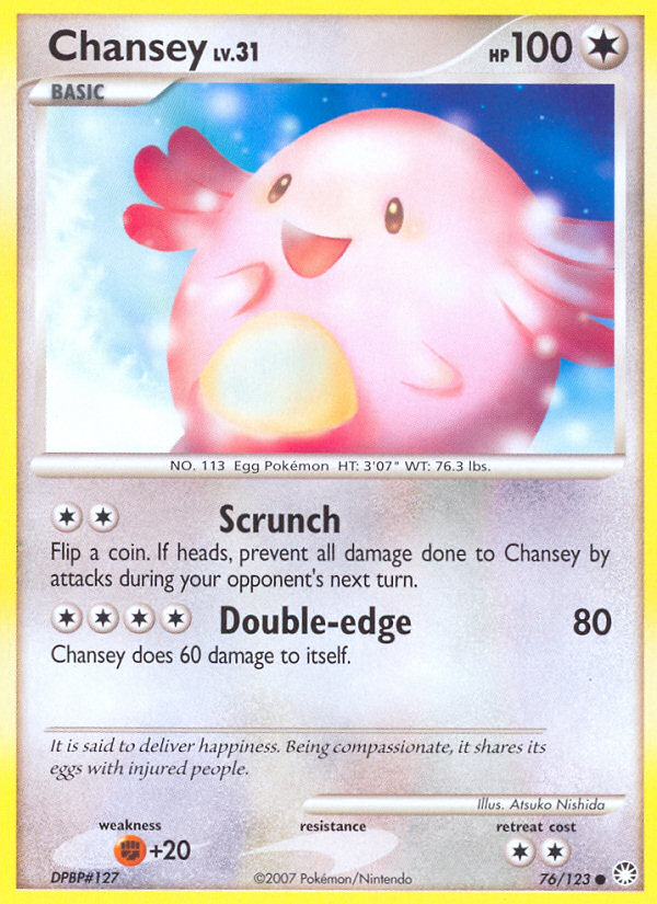 Chansey (76/123) [Diamond & Pearl: Mysterious Treasures] | KingTCG.ca