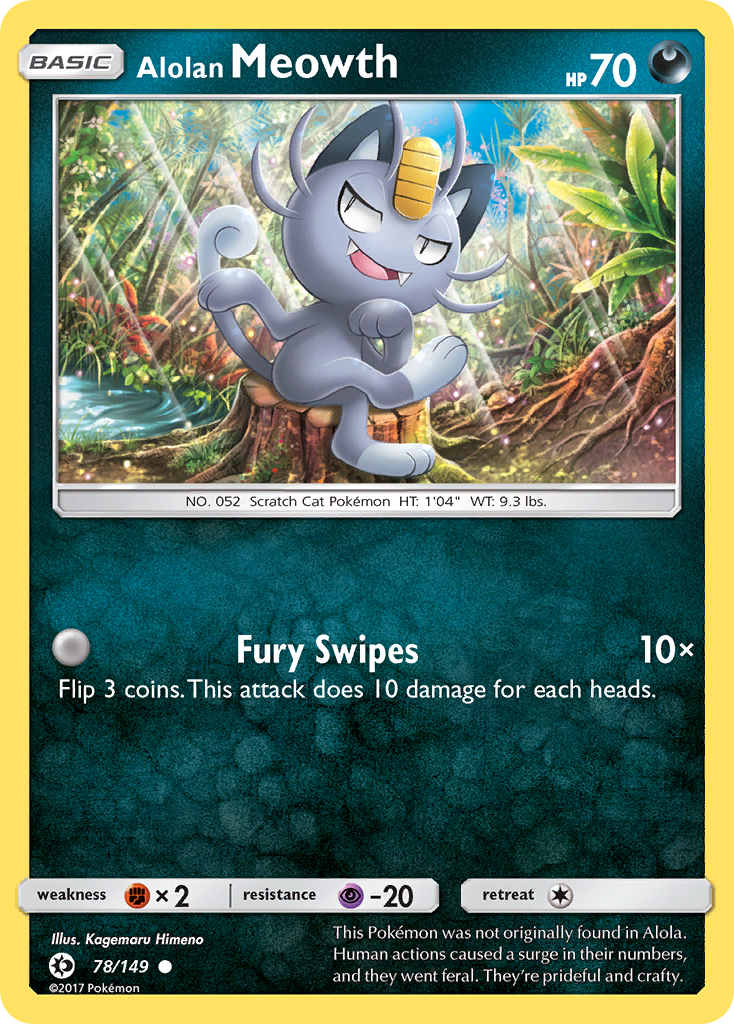 Alolan Meowth (78/149) [Sun & Moon: Base Set] | KingTCG.ca