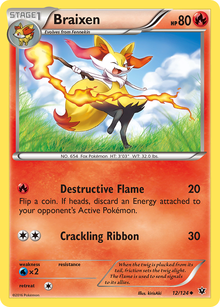 Braixen (12/124) [XY: Fates Collide] | KingTCG.ca