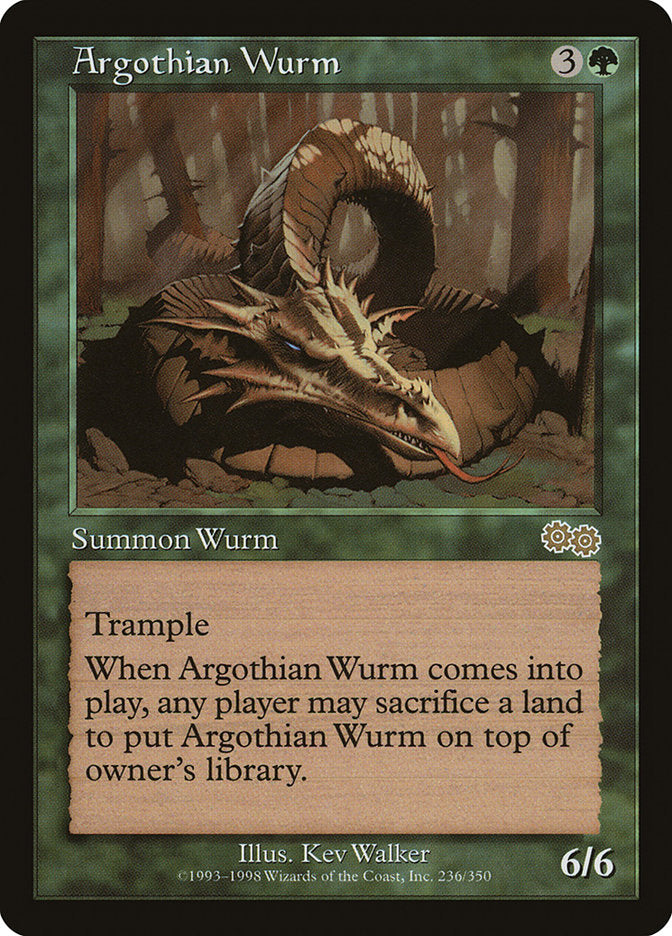 Argothian Wurm [Urza's Saga] | KingTCG.ca