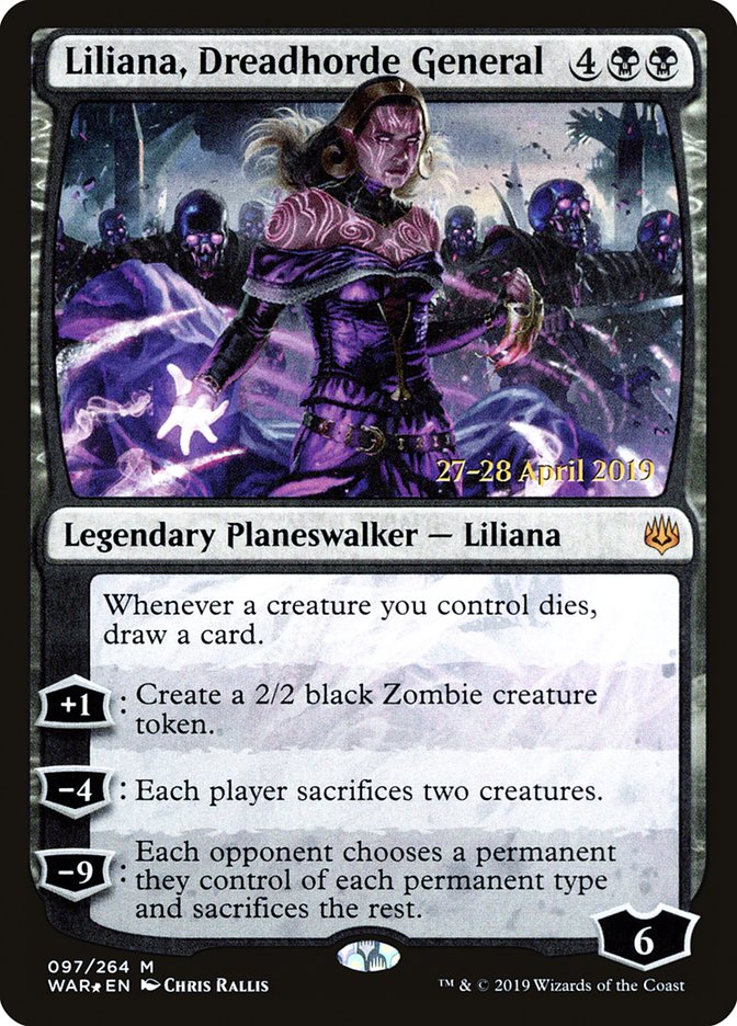 Liliana, Dreadhorde General  [War of the Spark Prerelease Promos] | KingTCG.ca