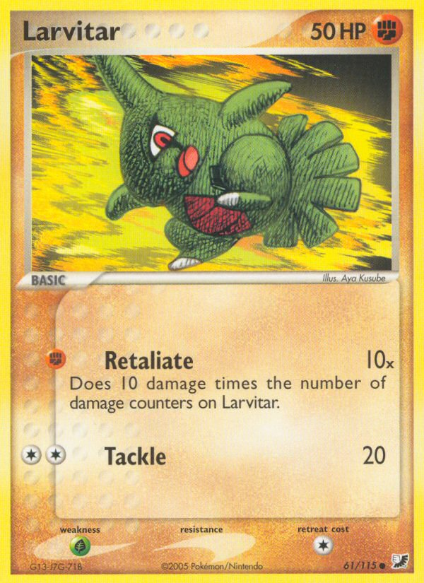 Larvitar (61/115) [EX: Unseen Forces] | KingTCG.ca