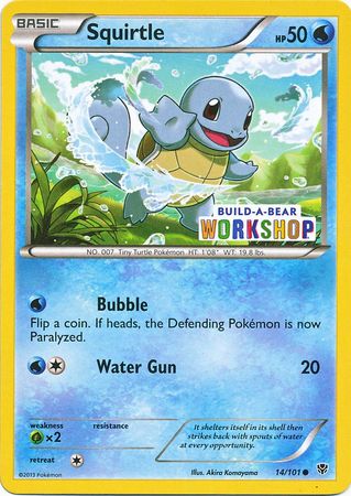 Squirtle (14/101) (Build A Bear Workshop Exclusive) [Black & White: Plasma Blast] | KingTCG.ca