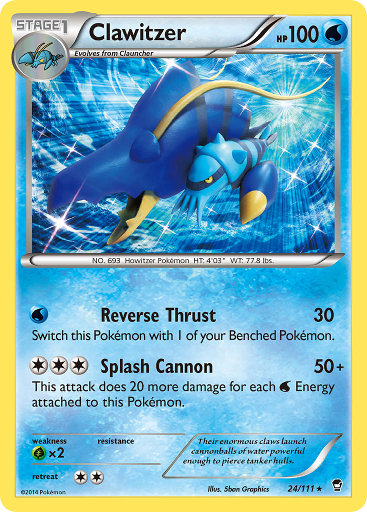 Clawitzer (24/111) [XY: Furious Fists] | KingTCG.ca