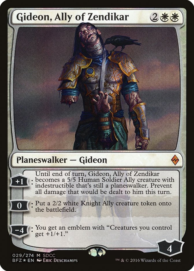 Gideon, Ally of Zendikar [San Diego Comic-Con 2016] | KingTCG.ca