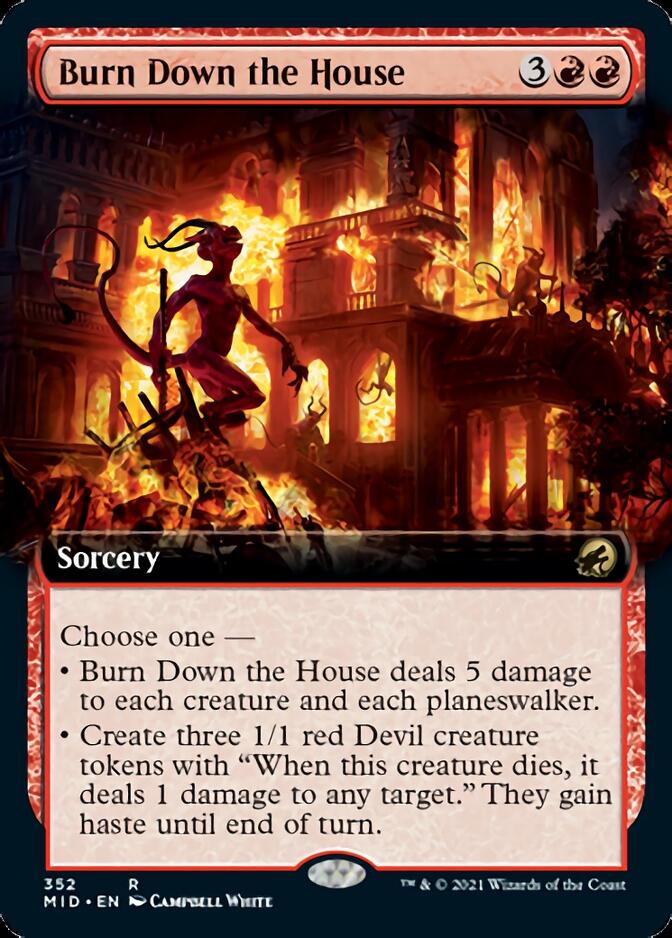 Burn Down the House (Extended) [Innistrad: Midnight Hunt] | KingTCG.ca