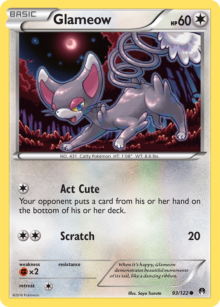 Glameow (93/122) [XY: BREAKpoint] | KingTCG.ca