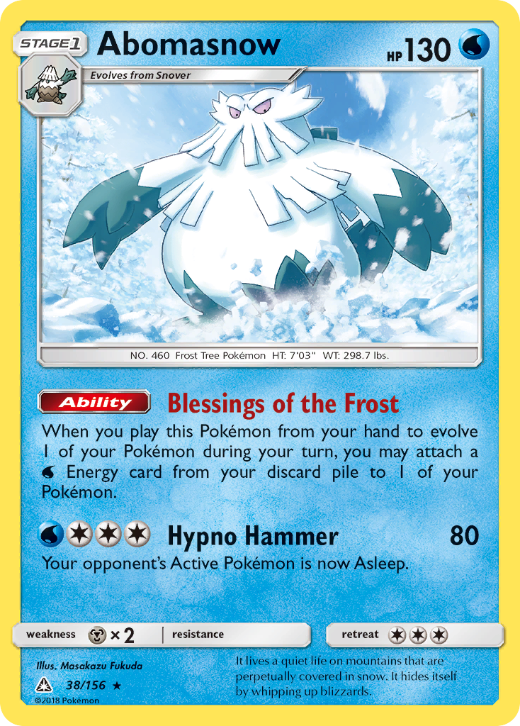 Abomasnow (38/156) [Sun & Moon: Ultra Prism] | KingTCG.ca