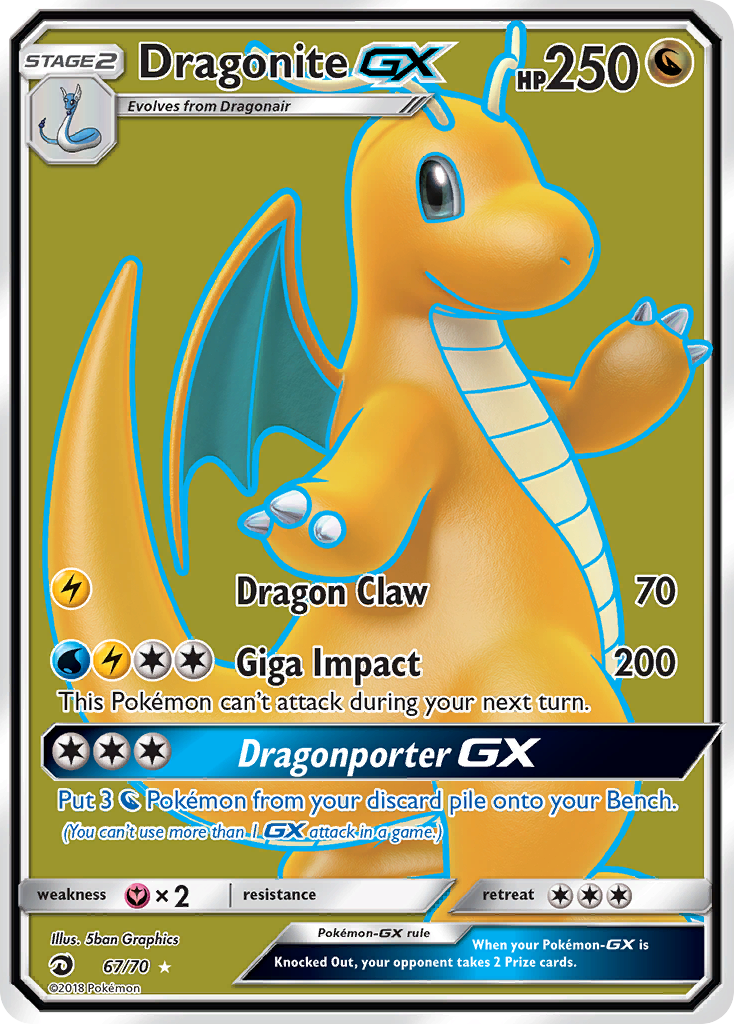 Dragonite GX (67/70) [Sun & Moon: Dragon Majesty] | KingTCG.ca