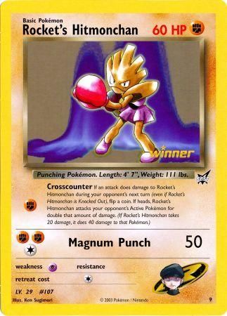 Rocket's Hitmonchan (9) (Jumbo Card) [Best of Promos] | KingTCG.ca