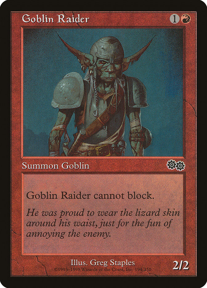 Goblin Raider [Urza's Saga] | KingTCG.ca