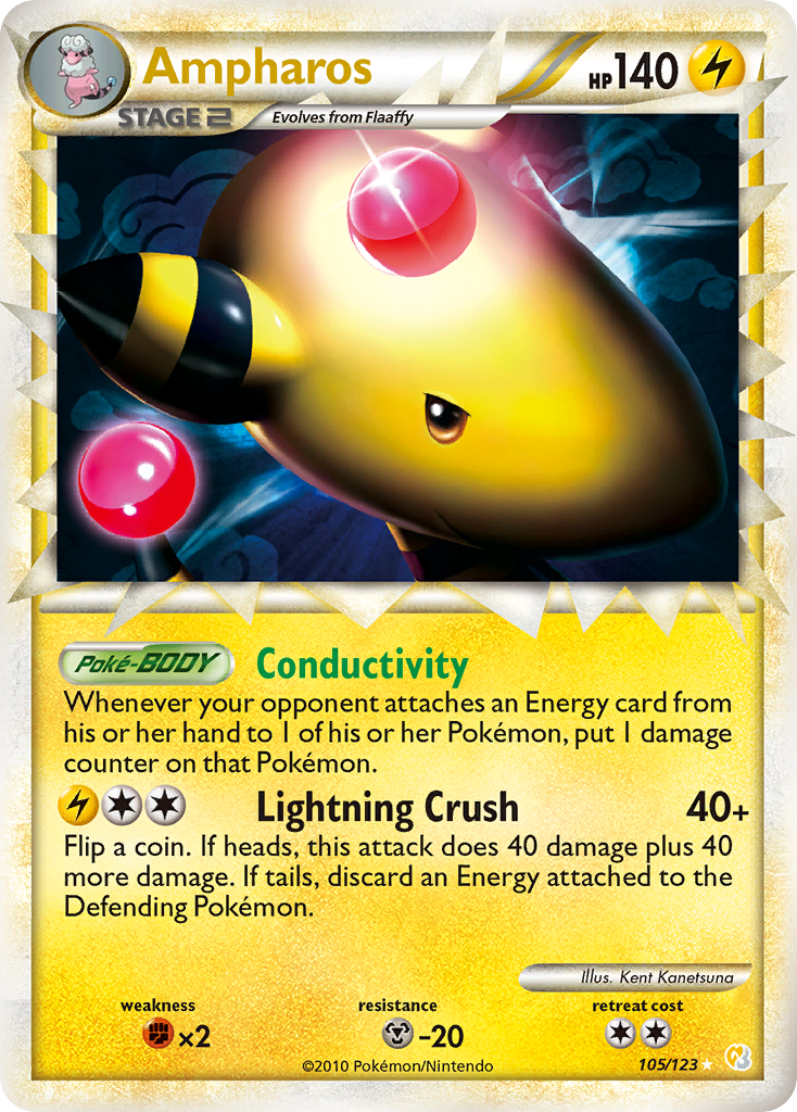 Ampharos (105/123) [HeartGold & SoulSilver: Base Set] | KingTCG.ca