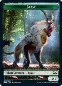 Beast // Thopter (008) Double-sided Token [Double Masters Tokens] | KingTCG.ca