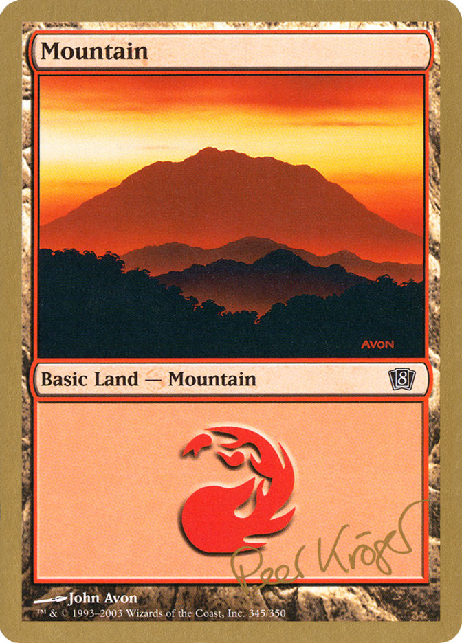 Mountain (pk345) (Peer Kroger) [World Championship Decks 2003] | KingTCG.ca