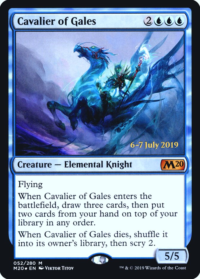 Cavalier of Gales  [Core Set 2020 Prerelease Promos] | KingTCG.ca