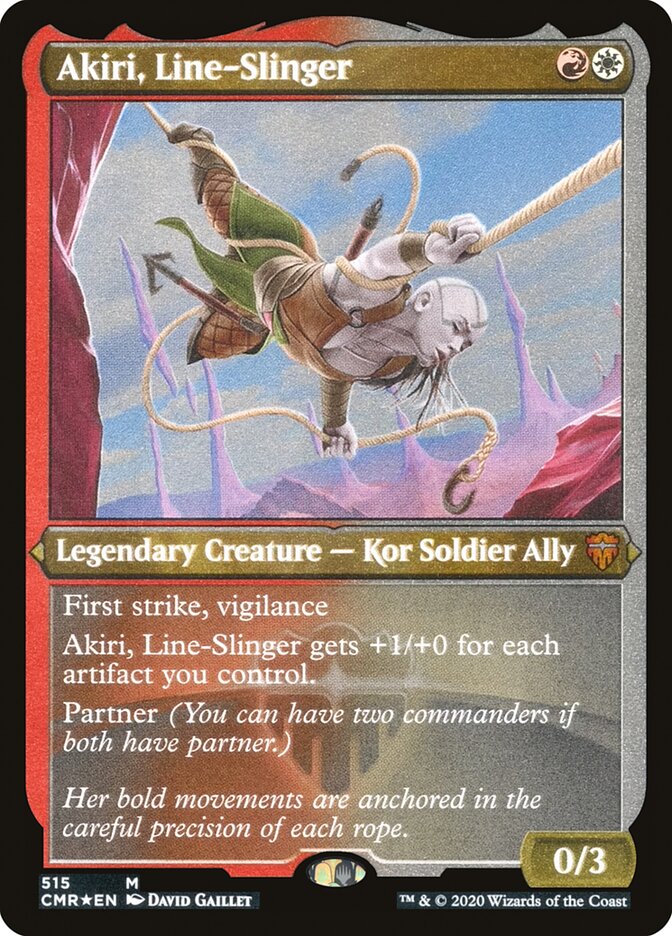 Akiri, Line-Slinger (Foil Etched) [Commander Legends] | KingTCG.ca