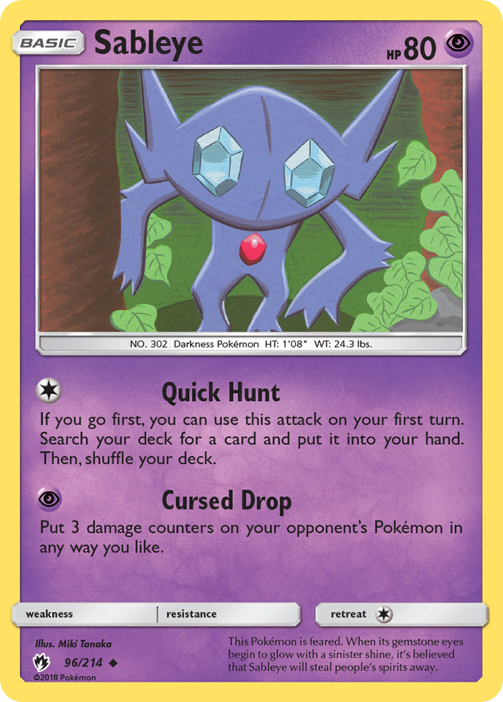 Sableye (96/214) [Sun & Moon: Lost Thunder] | KingTCG.ca