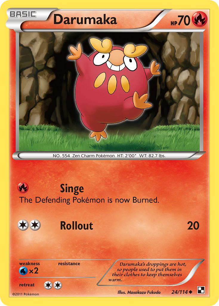 Darumaka (24/114) [Black & White: Base Set] | KingTCG.ca