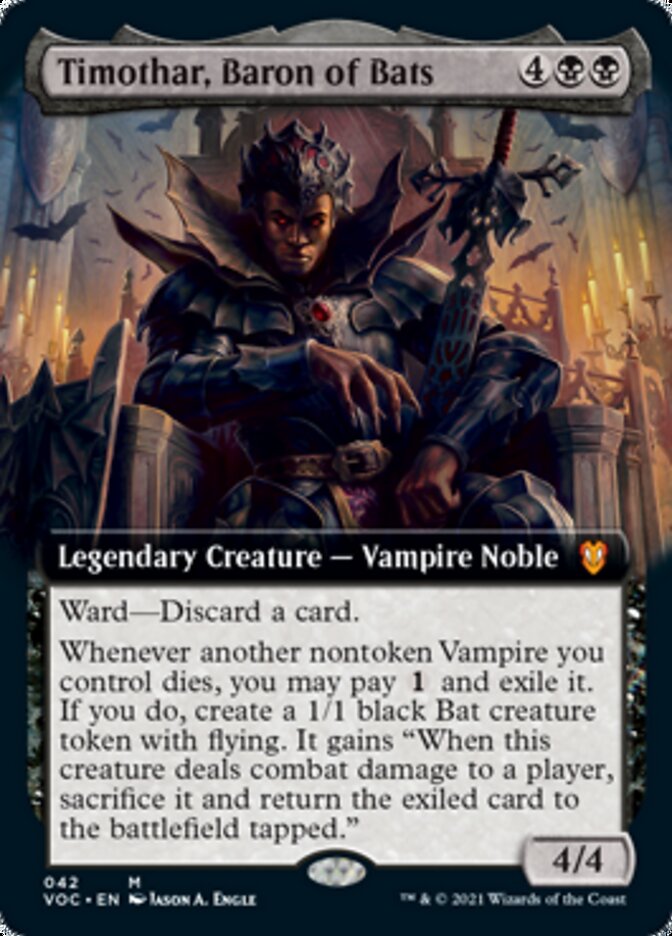 Timothar, Baron of Bats (Extended) [Innistrad: Crimson Vow Commander] | KingTCG.ca