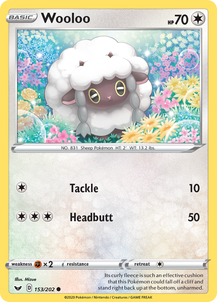 Wooloo (153/202) [Sword & Shield: Base Set] | KingTCG.ca