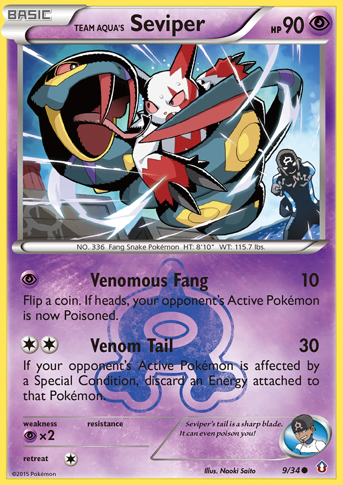 Team Aqua's Seviper (9/34) [XY: Double Crisis] | KingTCG.ca