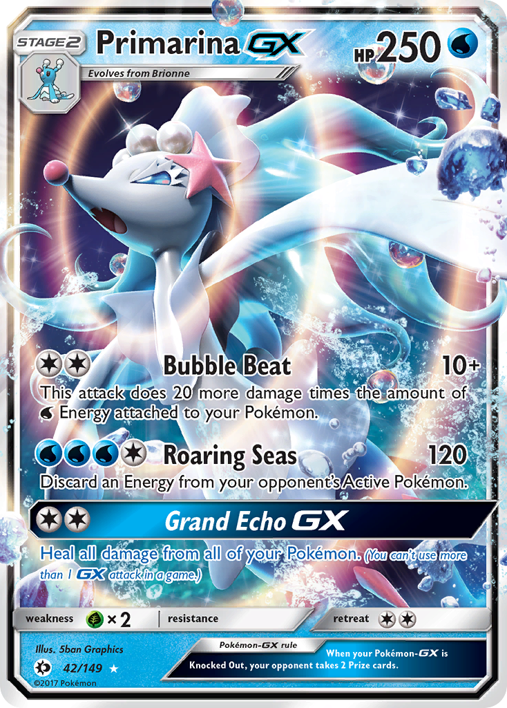 Primarina GX (42/149) [Sun & Moon: Base Set] | KingTCG.ca