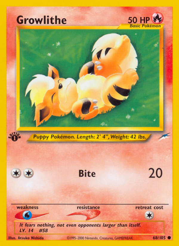 Growlithe (68/105) [Neo Destiny 1st Edition] | KingTCG.ca