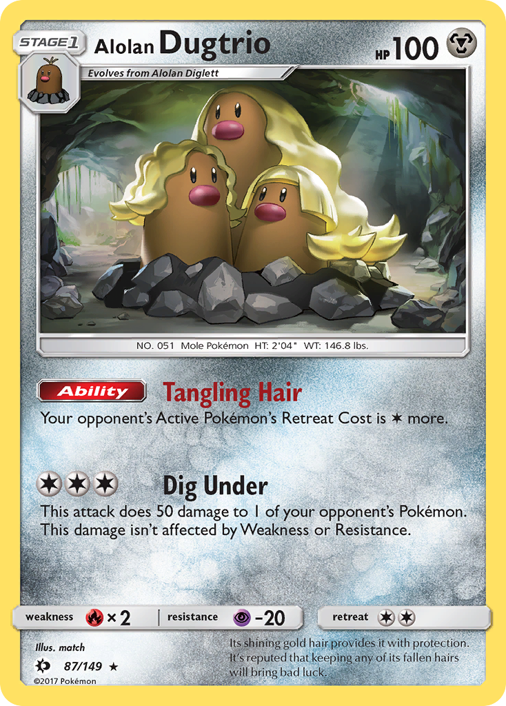 Alolan Dugtrio (87/149) [Sun & Moon: Base Set] | KingTCG.ca