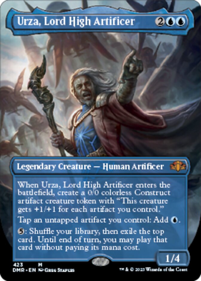 Urza, Lord High Artificer (Borderless Alternate Art) [Dominaria Remastered] | KingTCG.ca