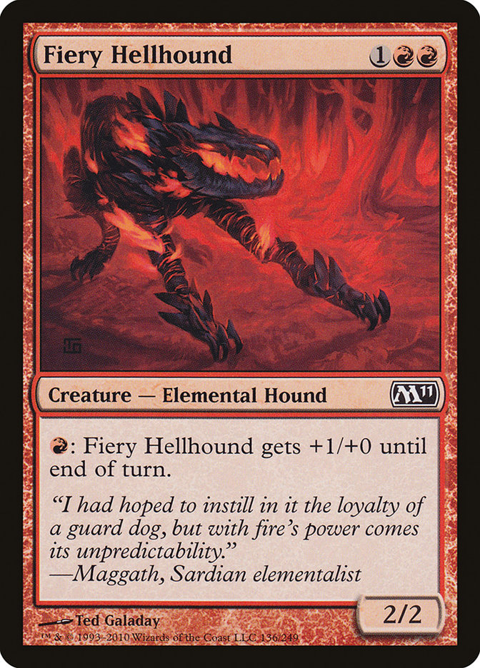 Fiery Hellhound [Magic 2011] | KingTCG.ca