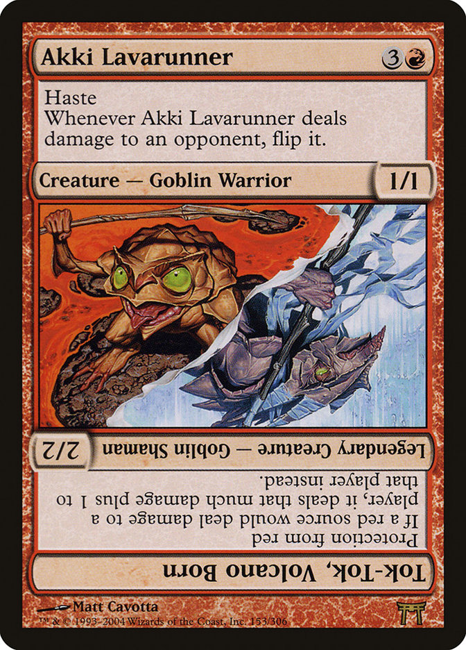 Akki Lavarunner // Tok-Tok, Volcano Born [Champions of Kamigawa] | KingTCG.ca