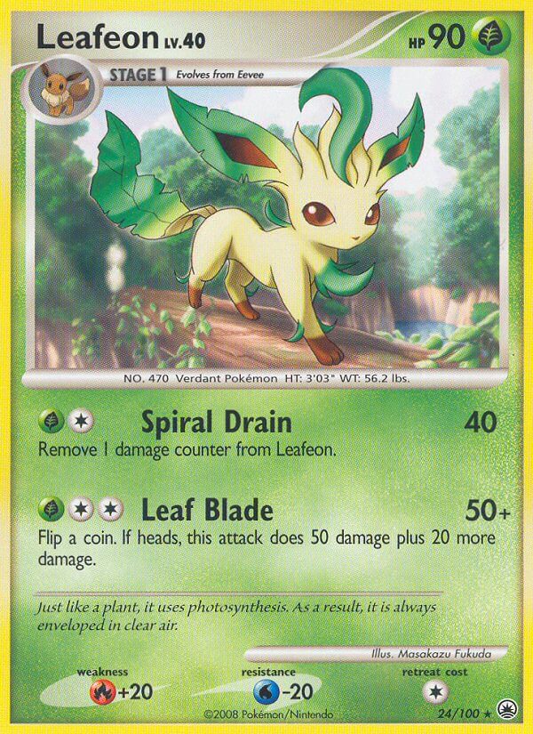 Leafeon (24/100) (Theme Deck Exclusive) [Diamond & Pearl: Majestic Dawn] | KingTCG.ca