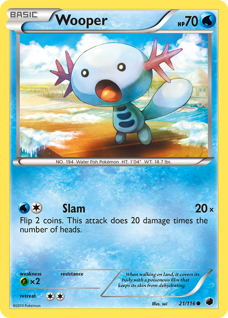 Wooper (21/116) [Black & White: Plasma Freeze] | KingTCG.ca