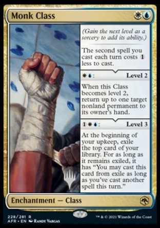 Monk Class (Promo Pack) [Dungeons & Dragons: Adventures in the Forgotten Realms Promos] | KingTCG.ca