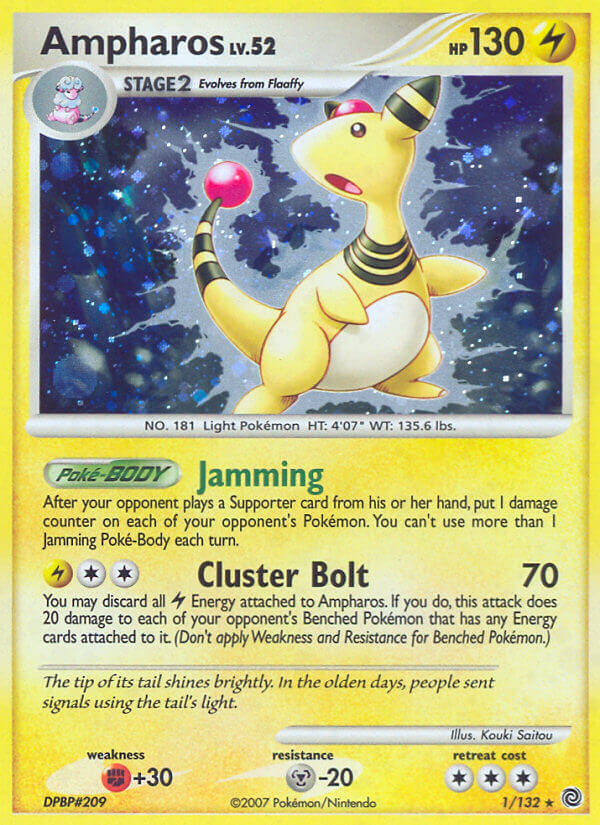 Ampharos (DP Secret Wonders) (1/132) [Theme Deck Exclusives] | KingTCG.ca