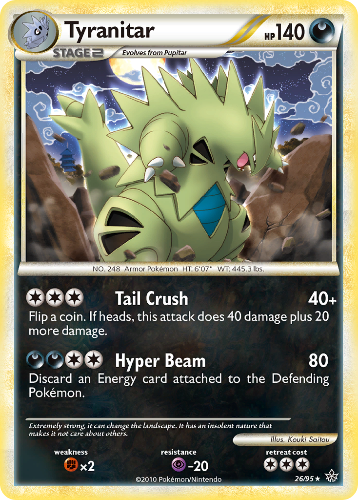 Tyranitar (26/95) [HeartGold & SoulSilver: Unleashed] | KingTCG.ca