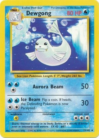 Dewgong (25/102) [Base Set] | KingTCG.ca