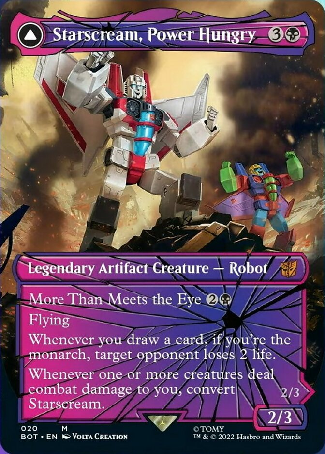 Starscream, Power Hungry // Starscream, Seeker Leader (Shattered Glass) [Universes Beyond: Transformers] | KingTCG.ca