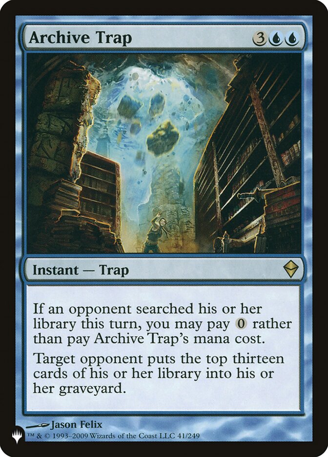 Archive Trap [The List] | KingTCG.ca