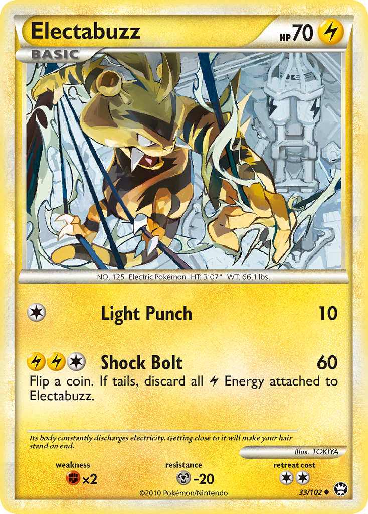 Electabuzz (33/102) [HeartGold & SoulSilver: Triumphant] | KingTCG.ca