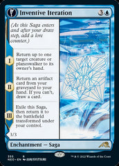 Inventive Iteration // Living Breakthrough (Showcase Soft Glow) [Kamigawa: Neon Dynasty] | KingTCG.ca