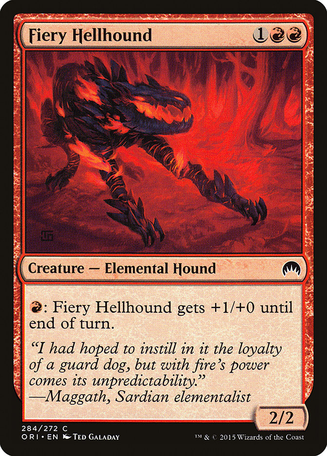 Fiery Hellhound [Magic Origins] | KingTCG.ca