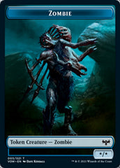 Blood // Zombie (005) Double-sided Token [Innistrad: Crimson Vow Tokens] | KingTCG.ca