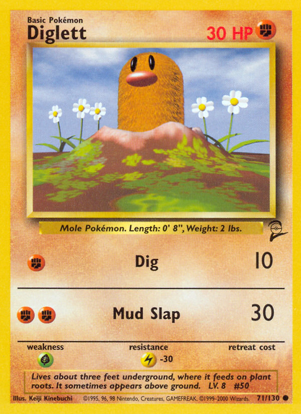 Diglett (71/130) [Base Set 2] | KingTCG.ca