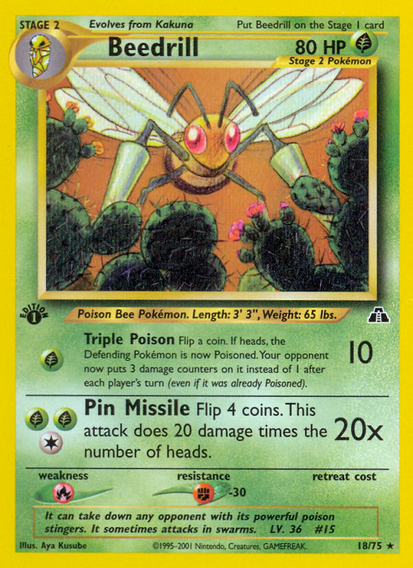 Beedrill (18/75) [Neo Discovery 1st Edition] | KingTCG.ca