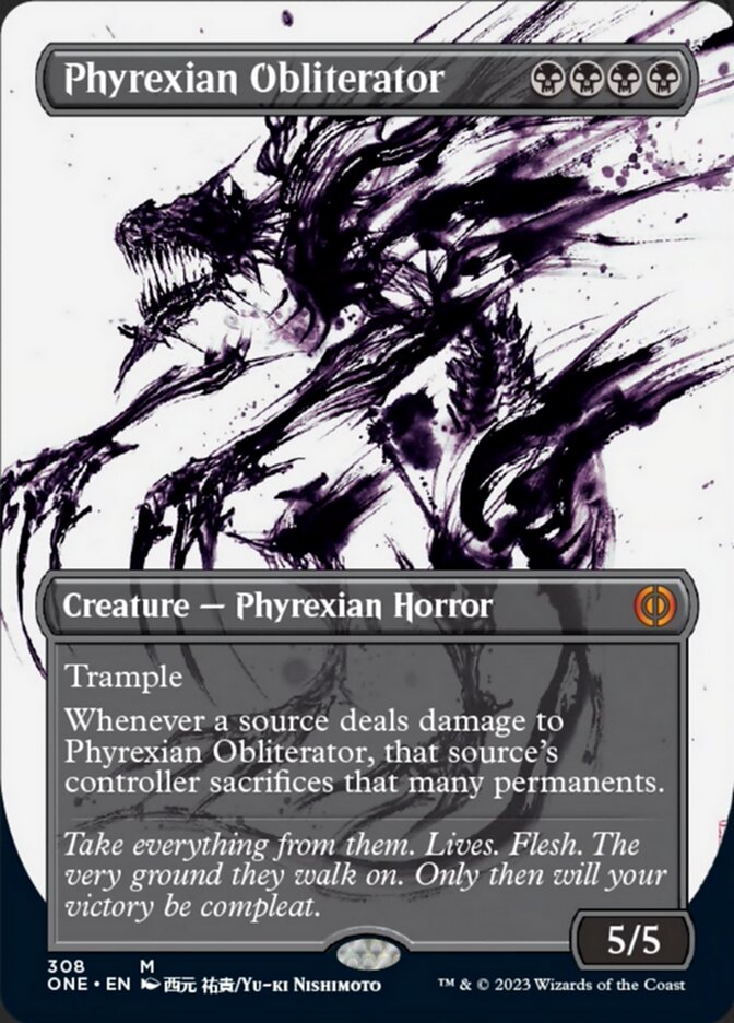 Phyrexian Obliterator (Borderless Ichor) [Phyrexia: All Will Be One] | KingTCG.ca