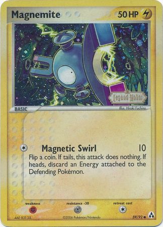 Magnemite (59/92) (Stamped) [EX: Legend Maker] | KingTCG.ca