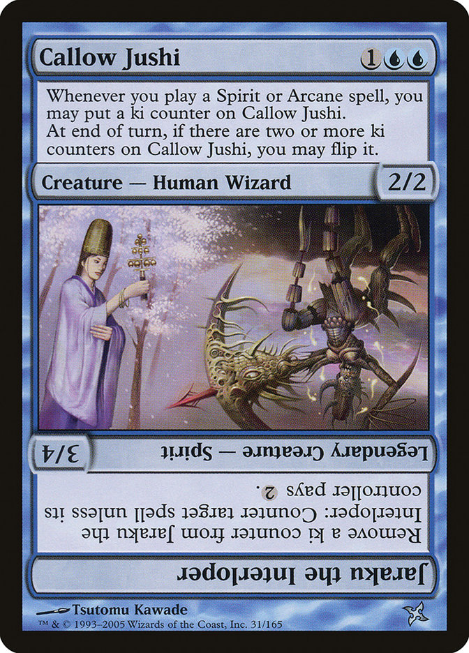 Callow Jushi // Jaraku the Interloper [Betrayers of Kamigawa] | KingTCG.ca